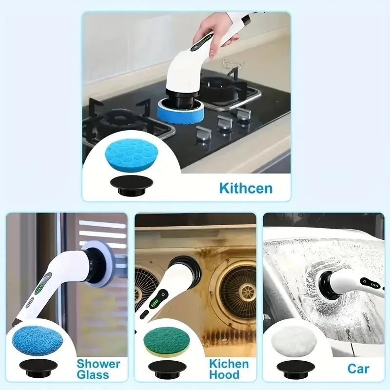 Cordless Rotating Electric Scrubber